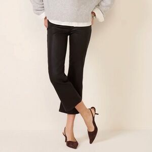 Pistola Coated Lennon Crop Bootcut Jeans, Mocha